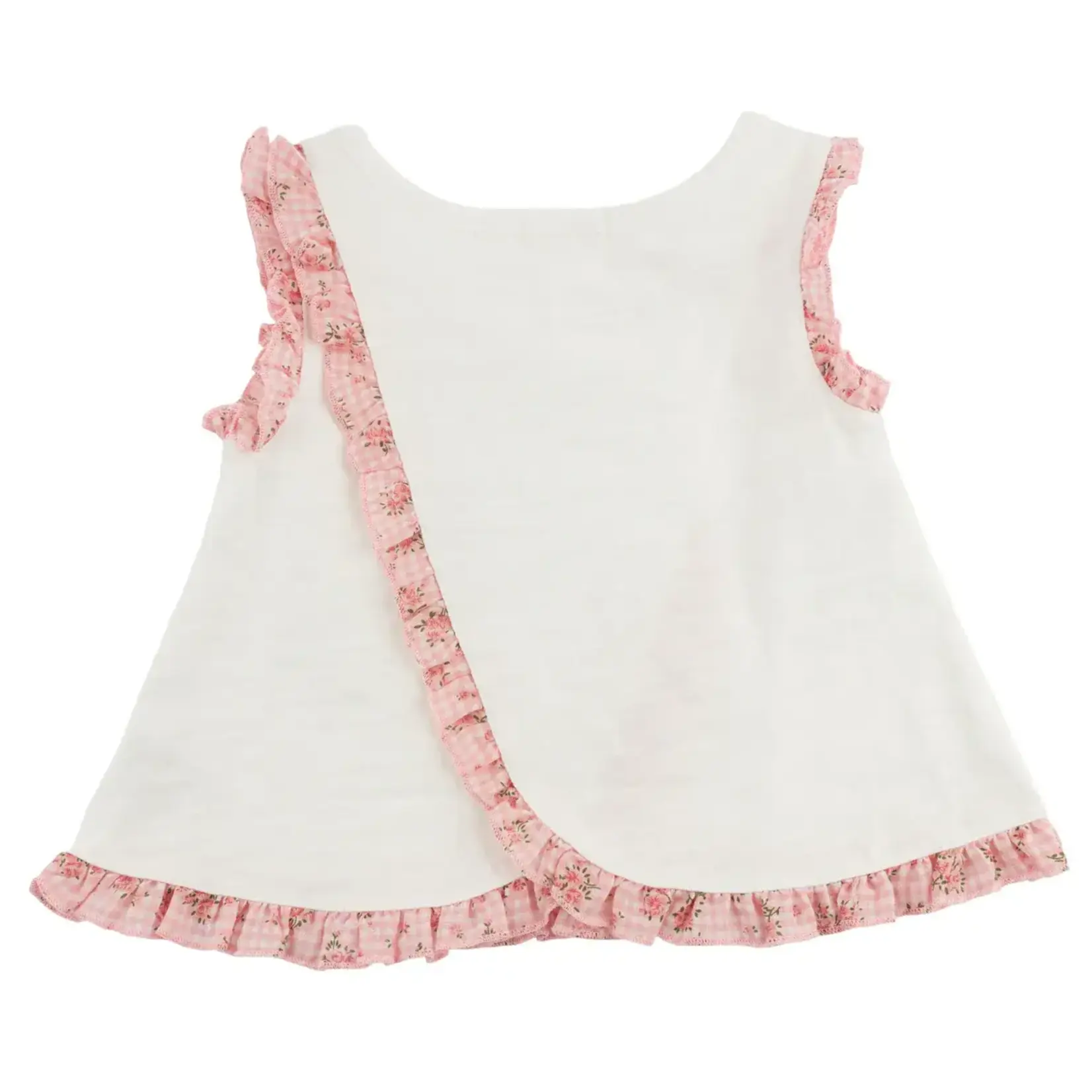 Oh Baby! Oh Baby Oyster Dahlia Ruffle Gracie Split Back Tank