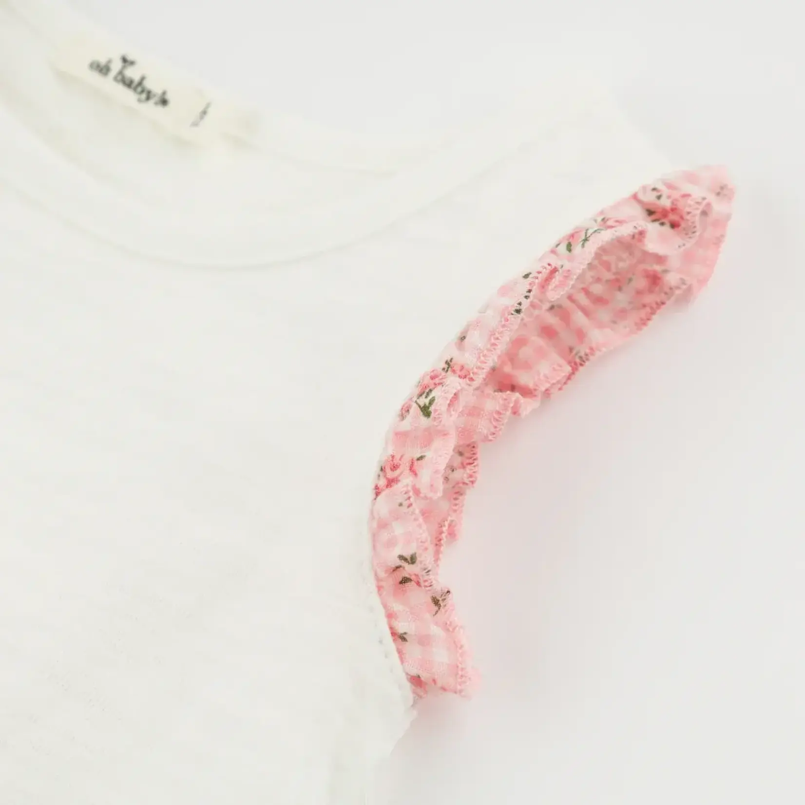 Oh Baby! Oh Baby Oyster Dahlia Ruffle Gracie Split Back Tank