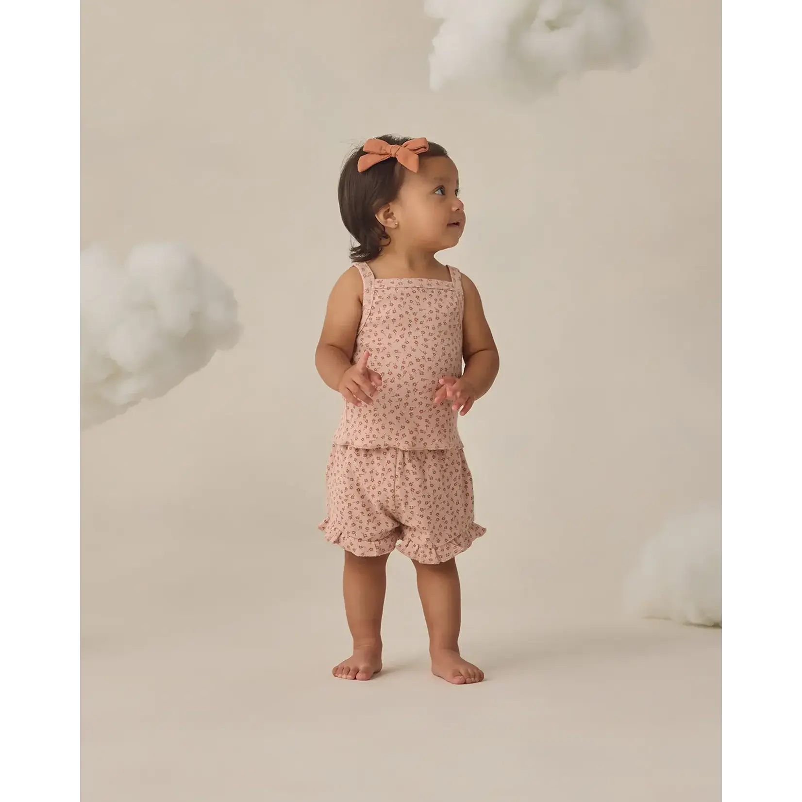 Quincy Mae Quincy Mae Blush Posy Evie Tank & Shortie Set