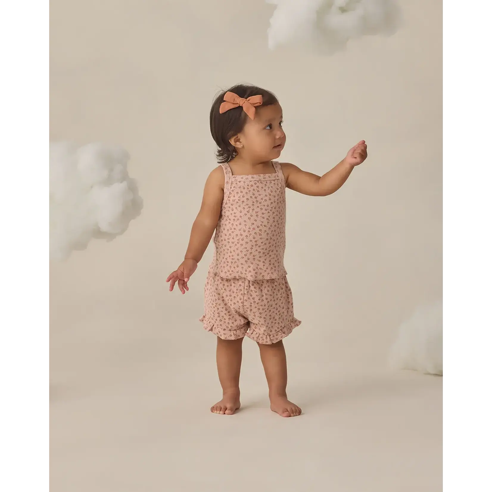 Quincy Mae Quincy Mae Blush Posy Evie Tank & Shortie Set