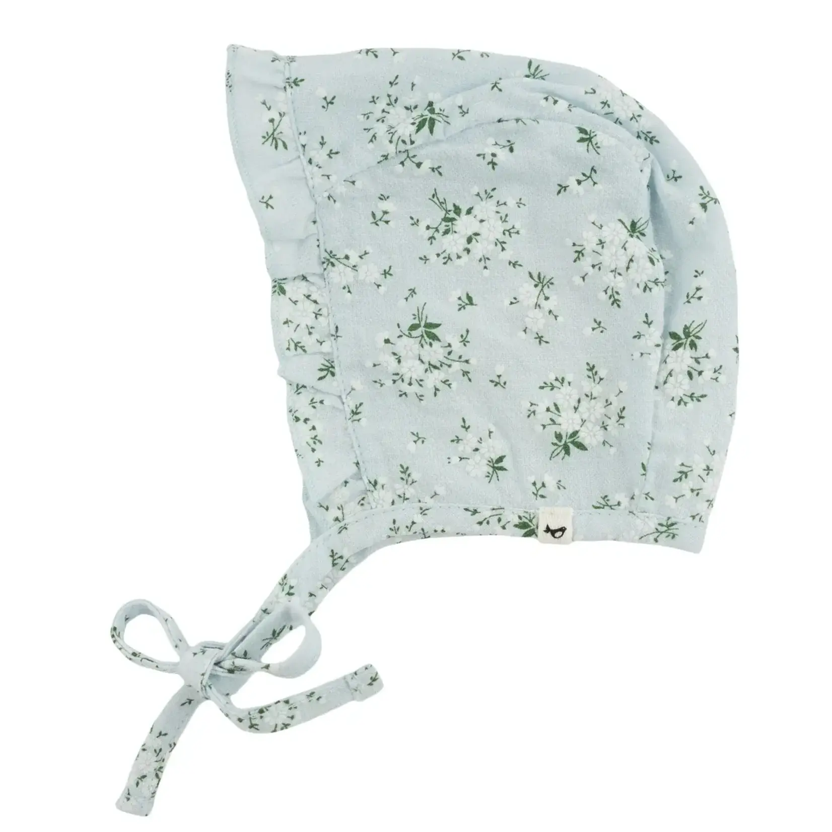 Oh Baby! Oh Baby Sky Blue Apple Blossom Ruffle Bonnet