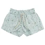 Oh Baby! Oh Baby Sky Blue Apple Blossom Libby Pocket Short