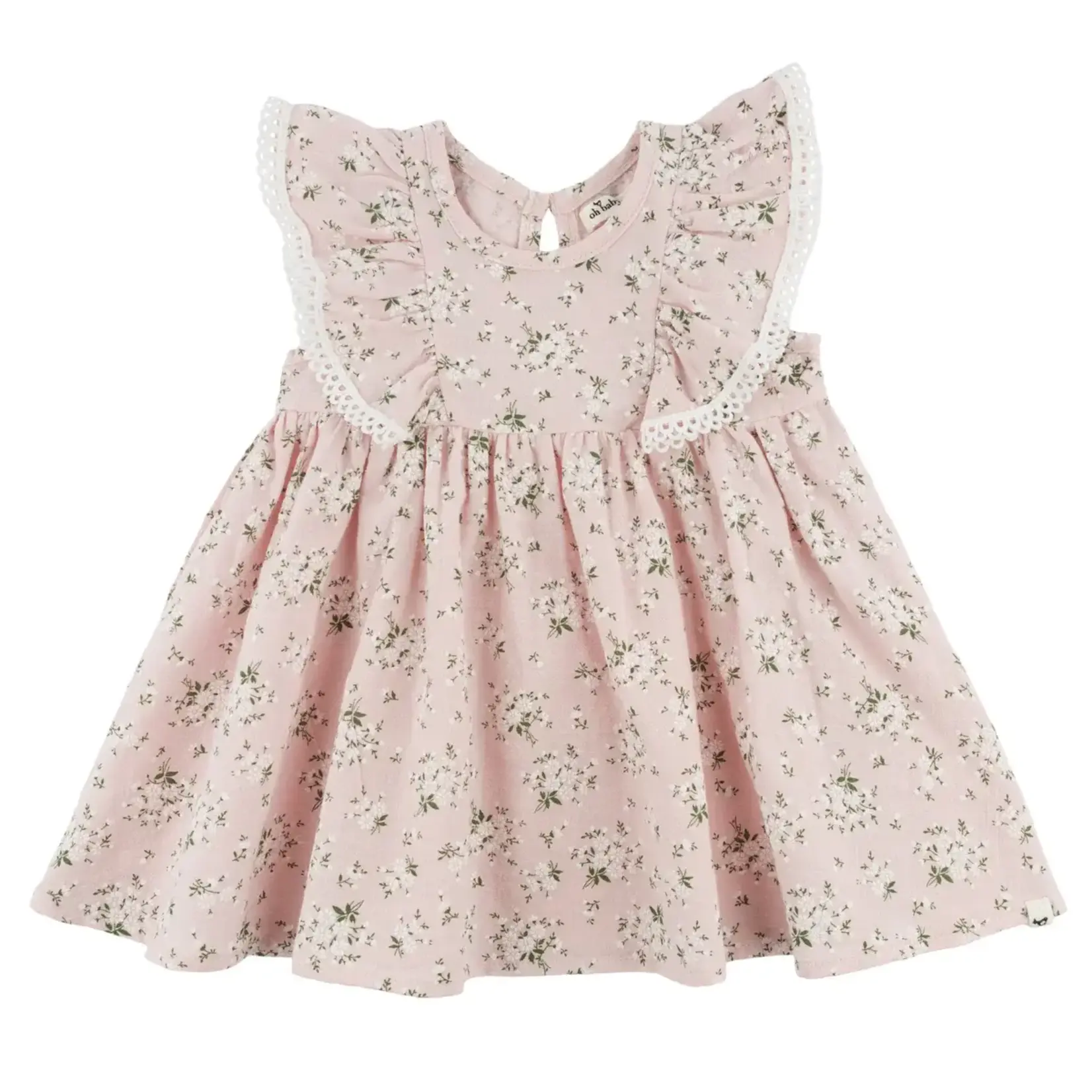 Oh Baby! Oh Baby Pale Pink Apple Blossom Minnie Dress