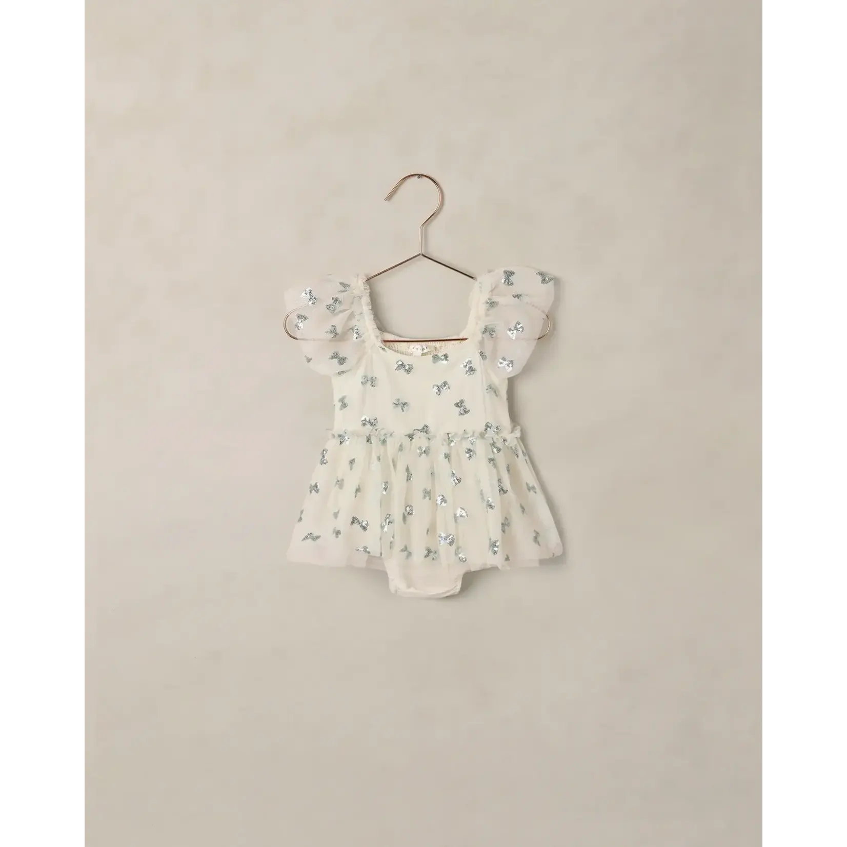 Noralee Noralee Natural Bows Margot Romper