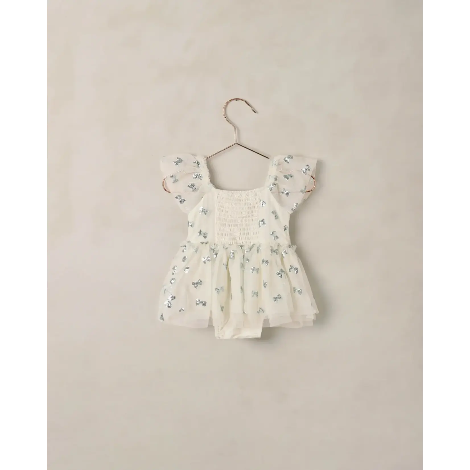 Noralee Noralee Natural Bows Margot Romper