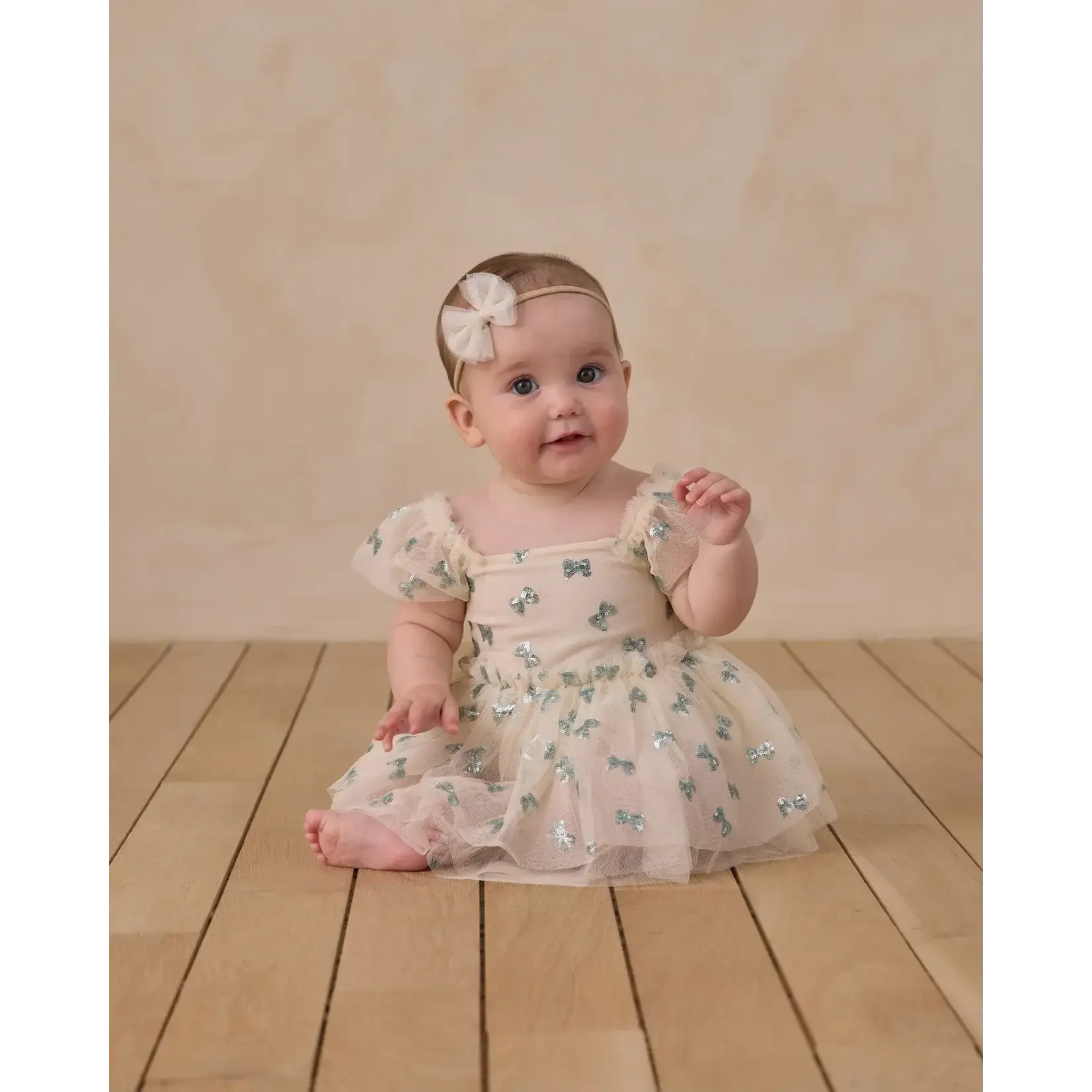Noralee Noralee Natural Bows Margot Romper