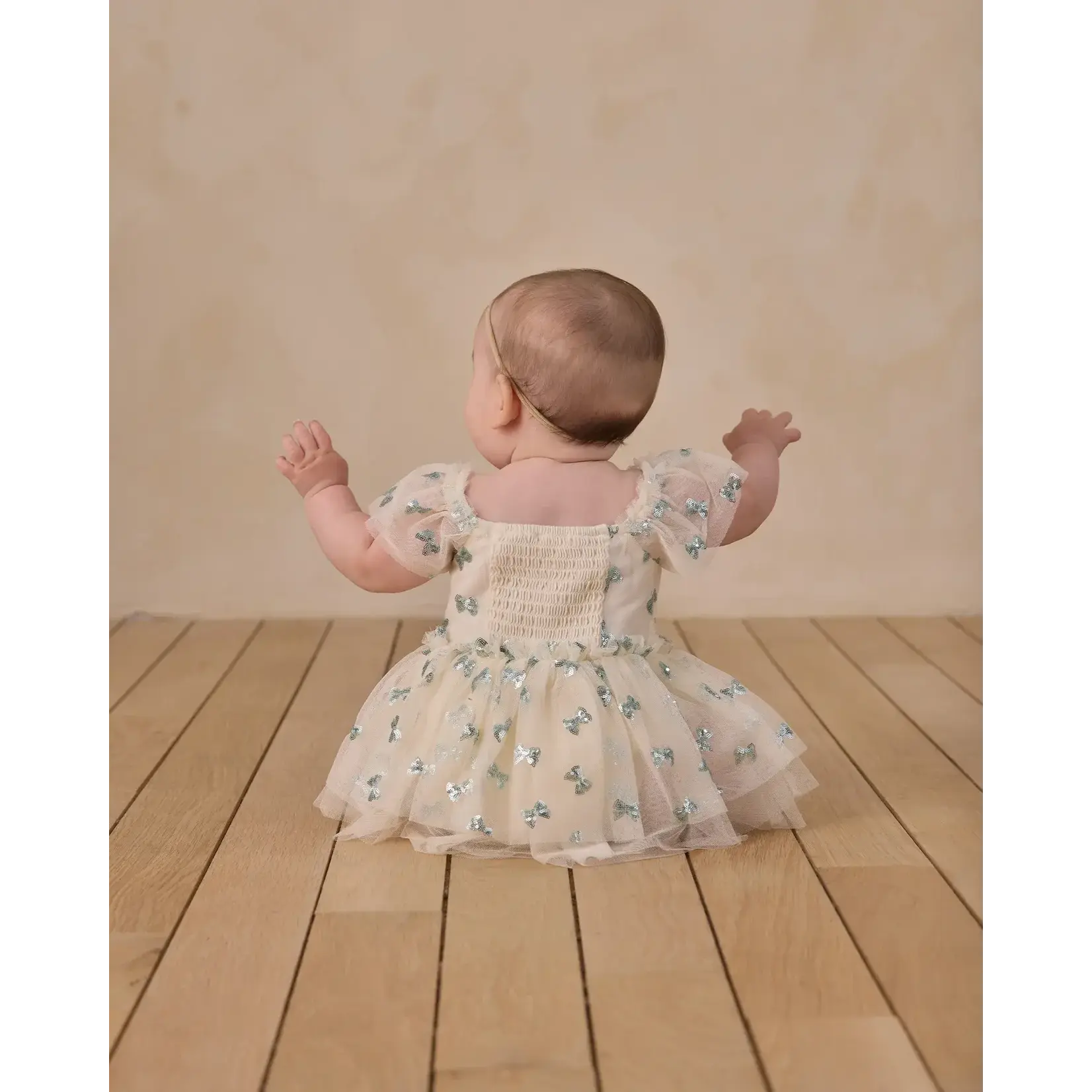 Noralee Noralee Natural Bows Margot Romper