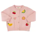 Oh Baby! Oh Baby Pale Pink Mixed Crochet Fruit Cardigan
