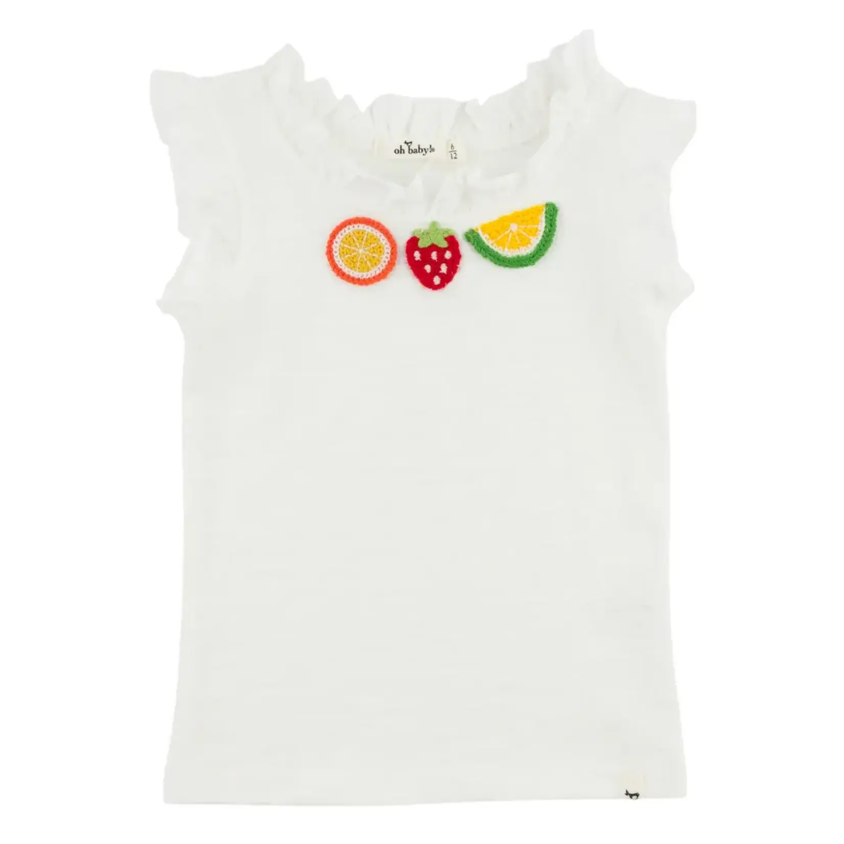 Oh Baby! Oh Baby Oyster Mixed Fruit Crochet Rebekah Tank