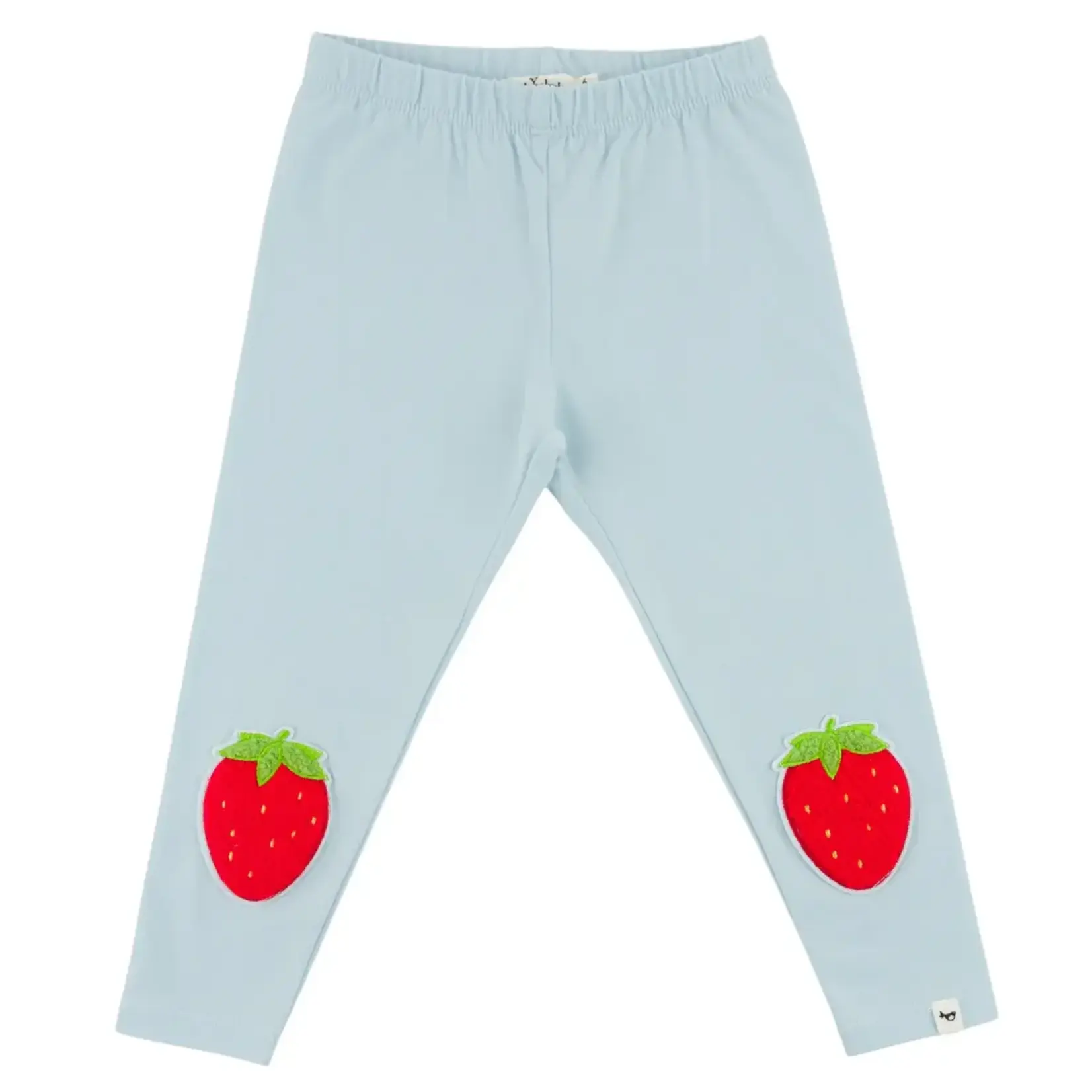 Oh Baby! Oh Baby Sky Blue Strawberry Chenille Patch Legging