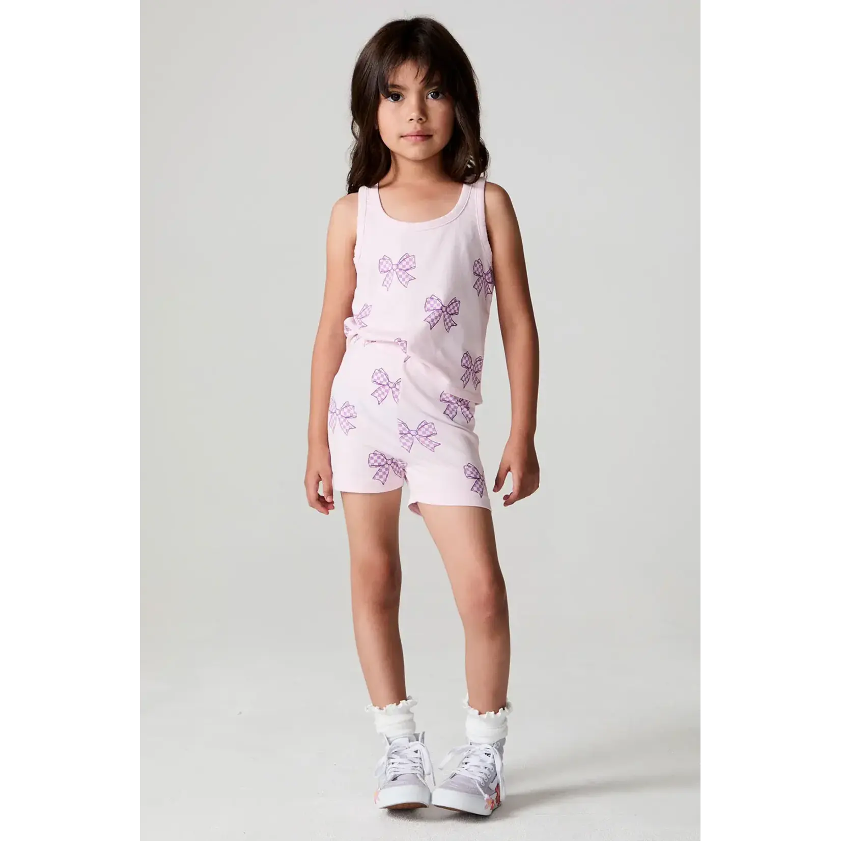 Chaser Chaser Cotton Candy Check Bow Short