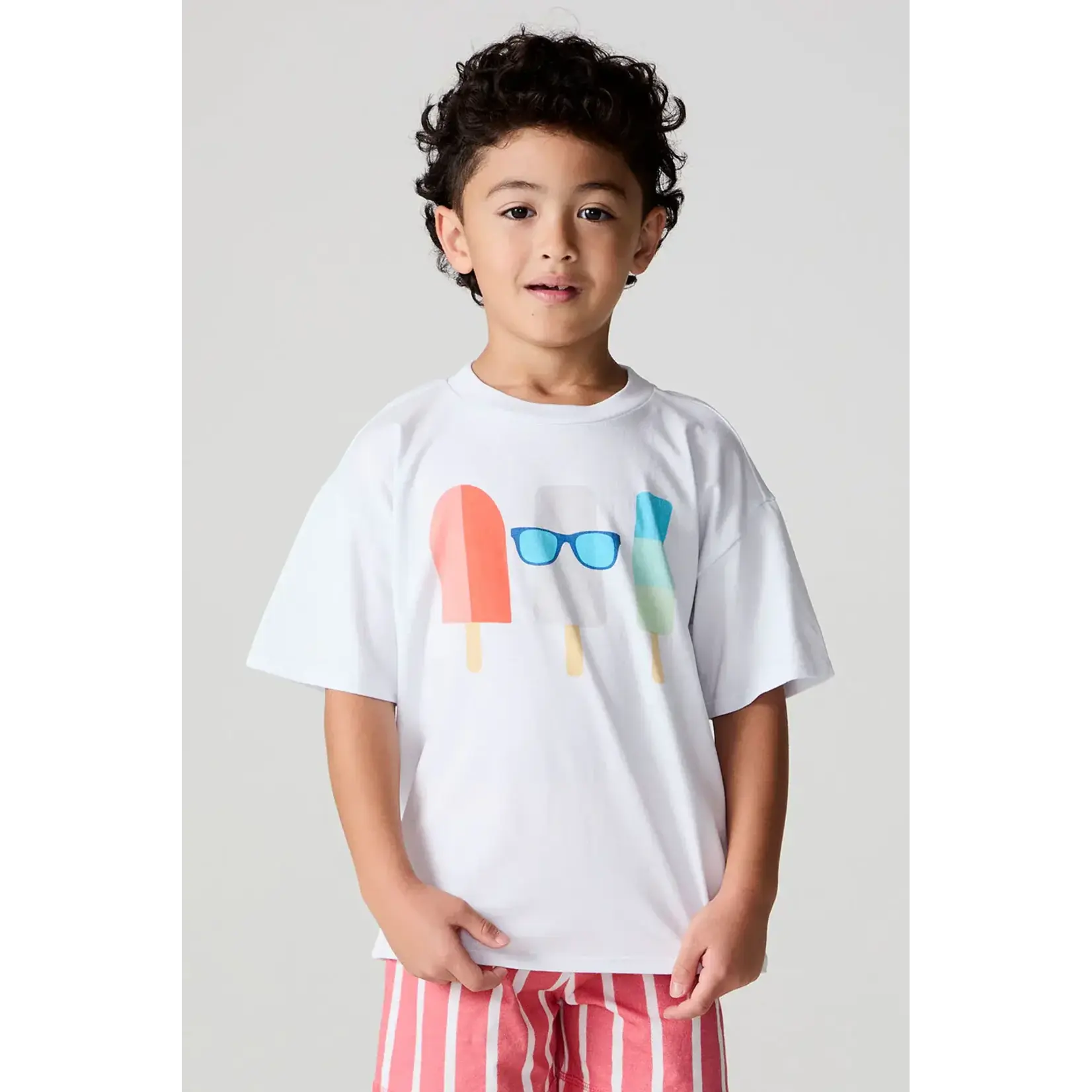 Chaser Chaser White Sunglass Popsicle S/S Tee