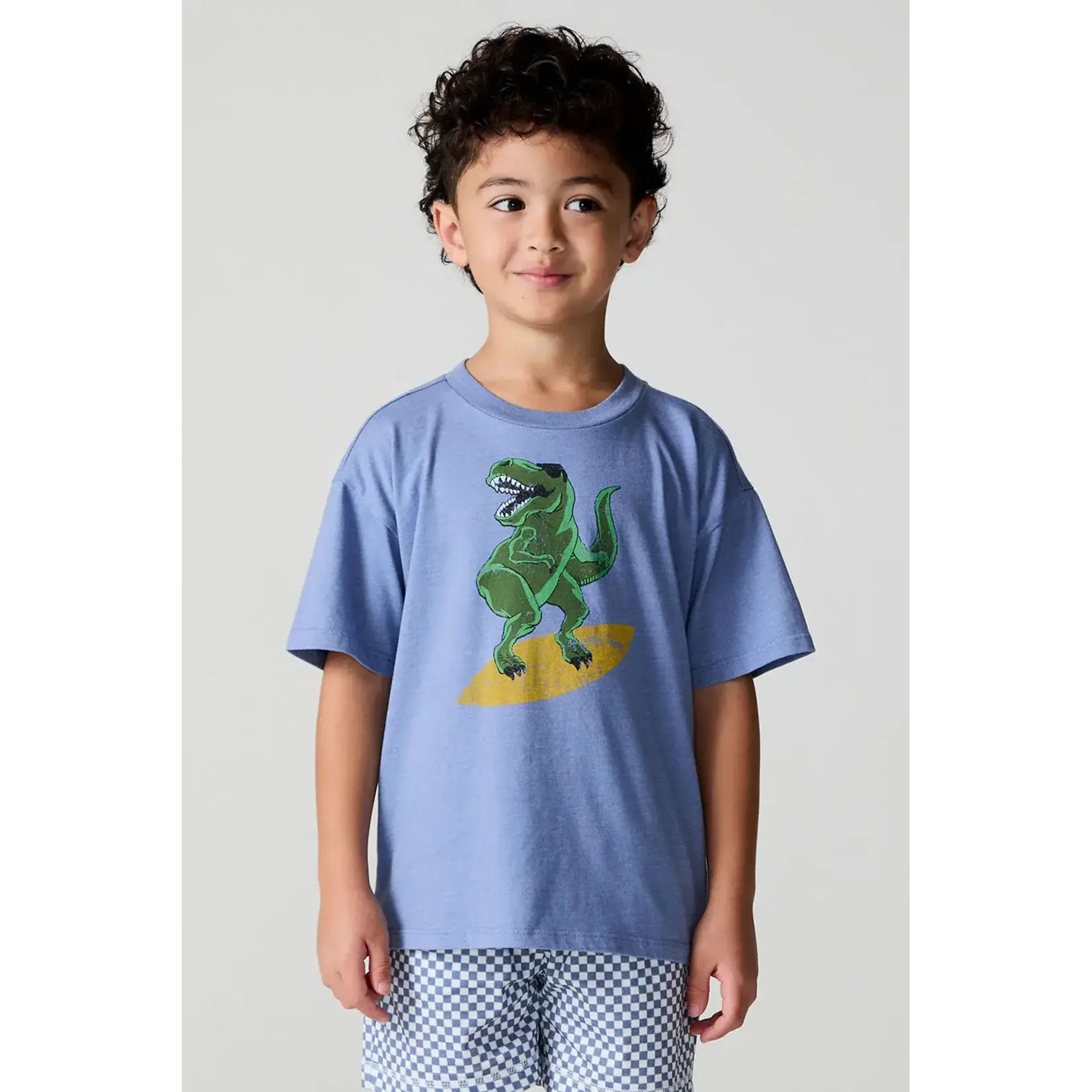 Chaser Chaser Blue Surfing T-Rex S/S Tee