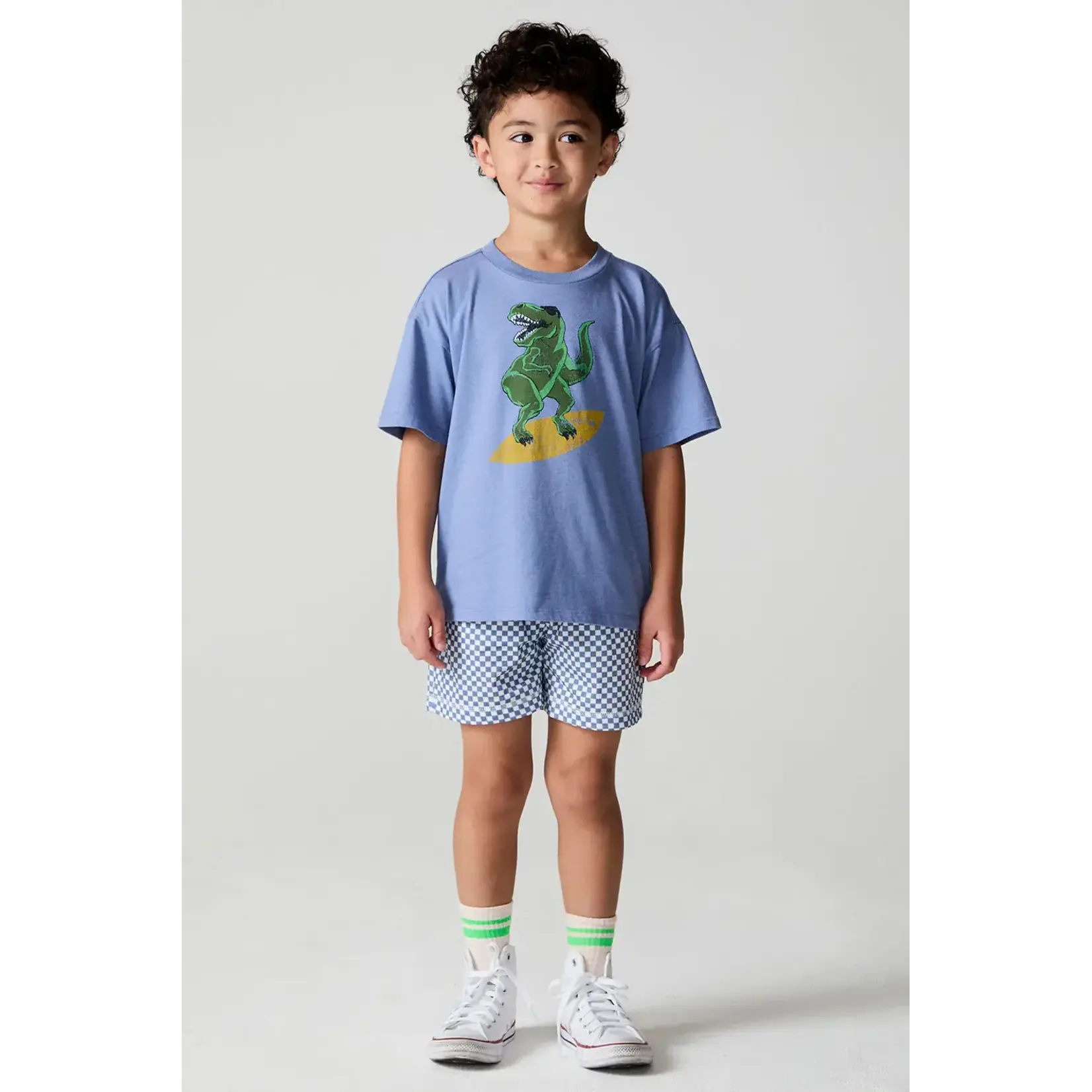 Chaser Chaser Blue Surfing T-Rex S/S Tee