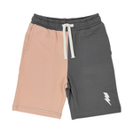 Tiny Whales Tiny Whales Coral/Vintage Black Bolt Sweat Short