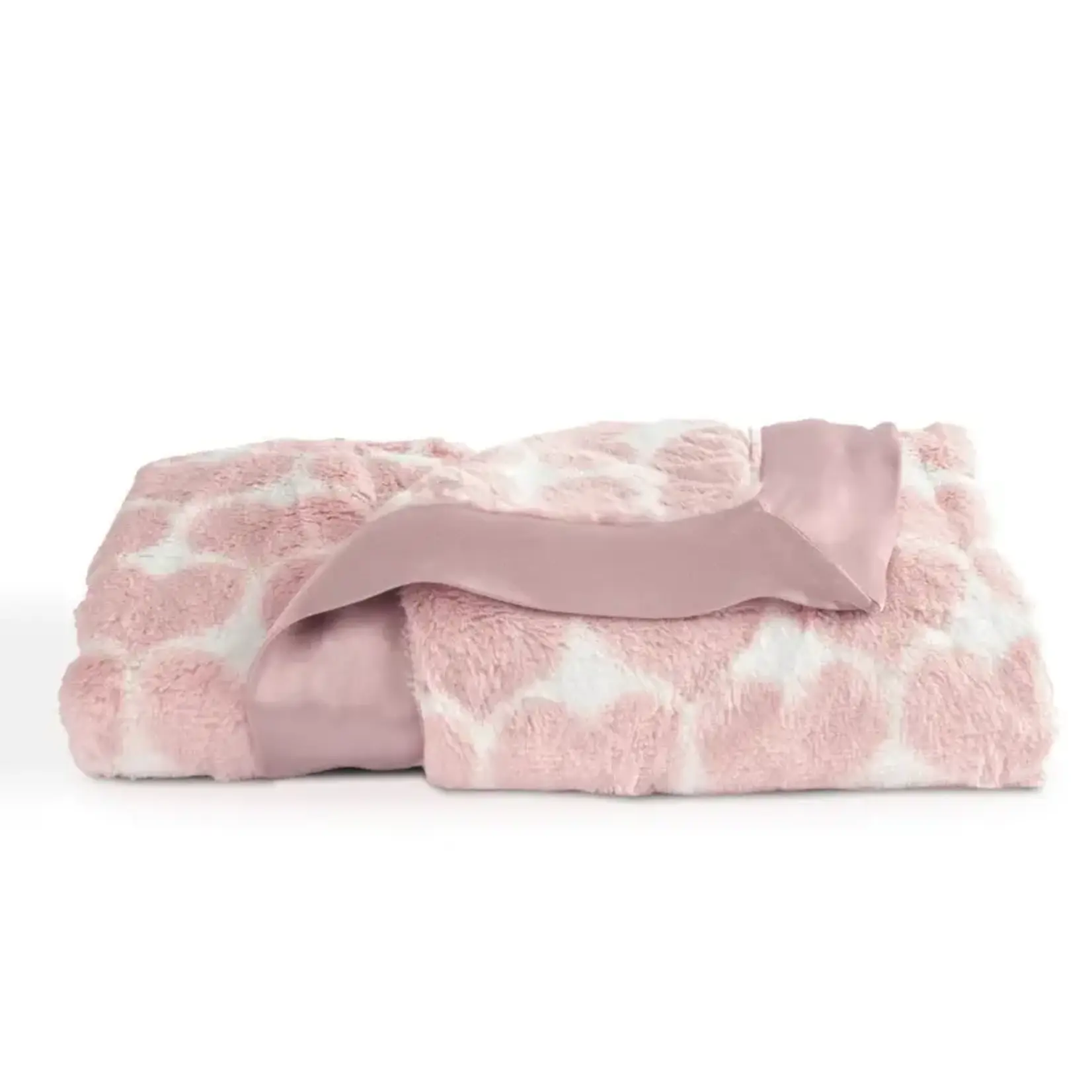Little Giraffe Little Giraffe Luxe Heart Army Receiving Baby Blanket