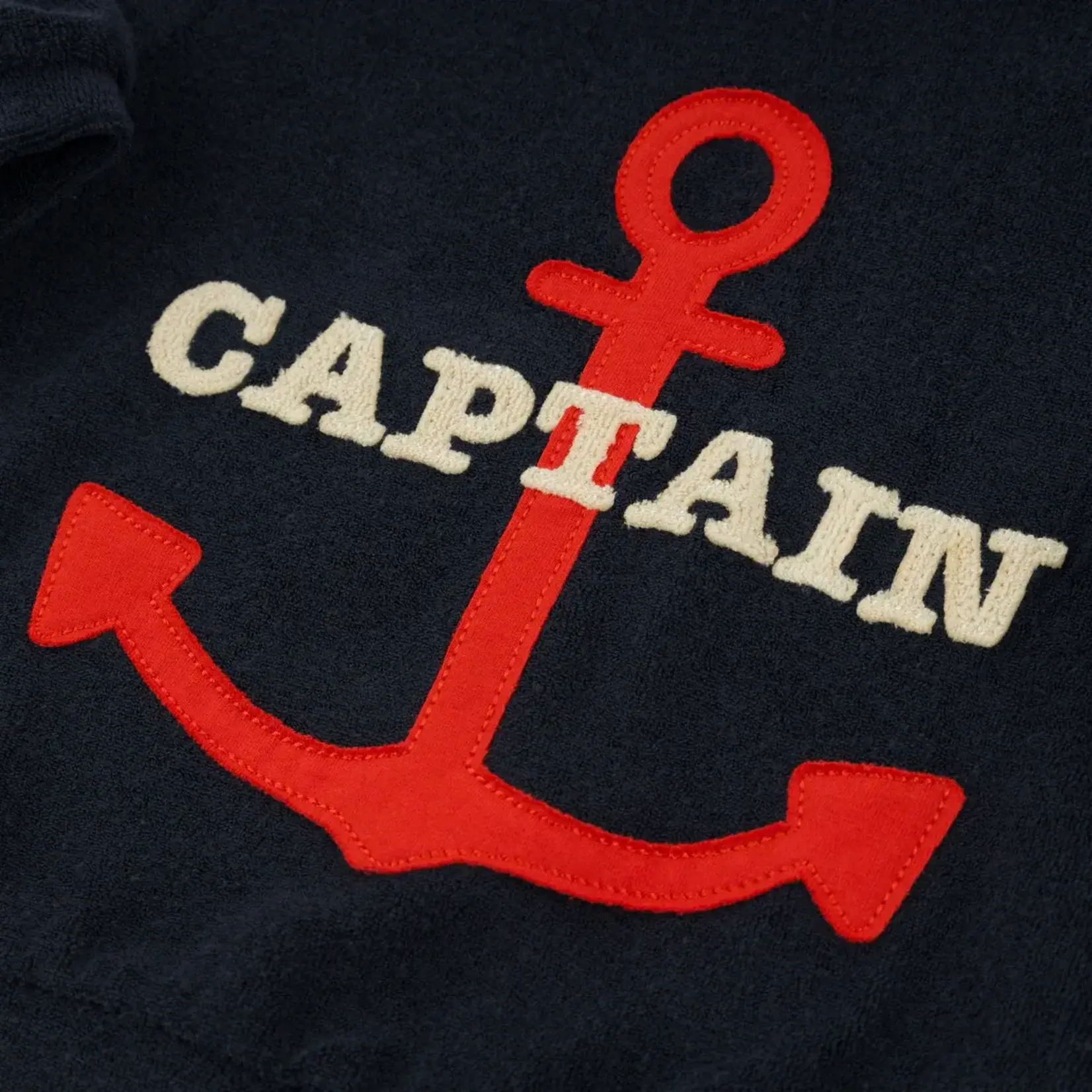 Oh Baby! Oh Baby Navy Captain W/ Anchor Brooklyn Boxy Sweatshirt