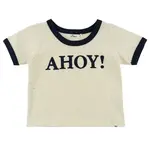 Oh Baby! Oh Baby Natural AHOY Applique Confetti Billie Ringer Tee