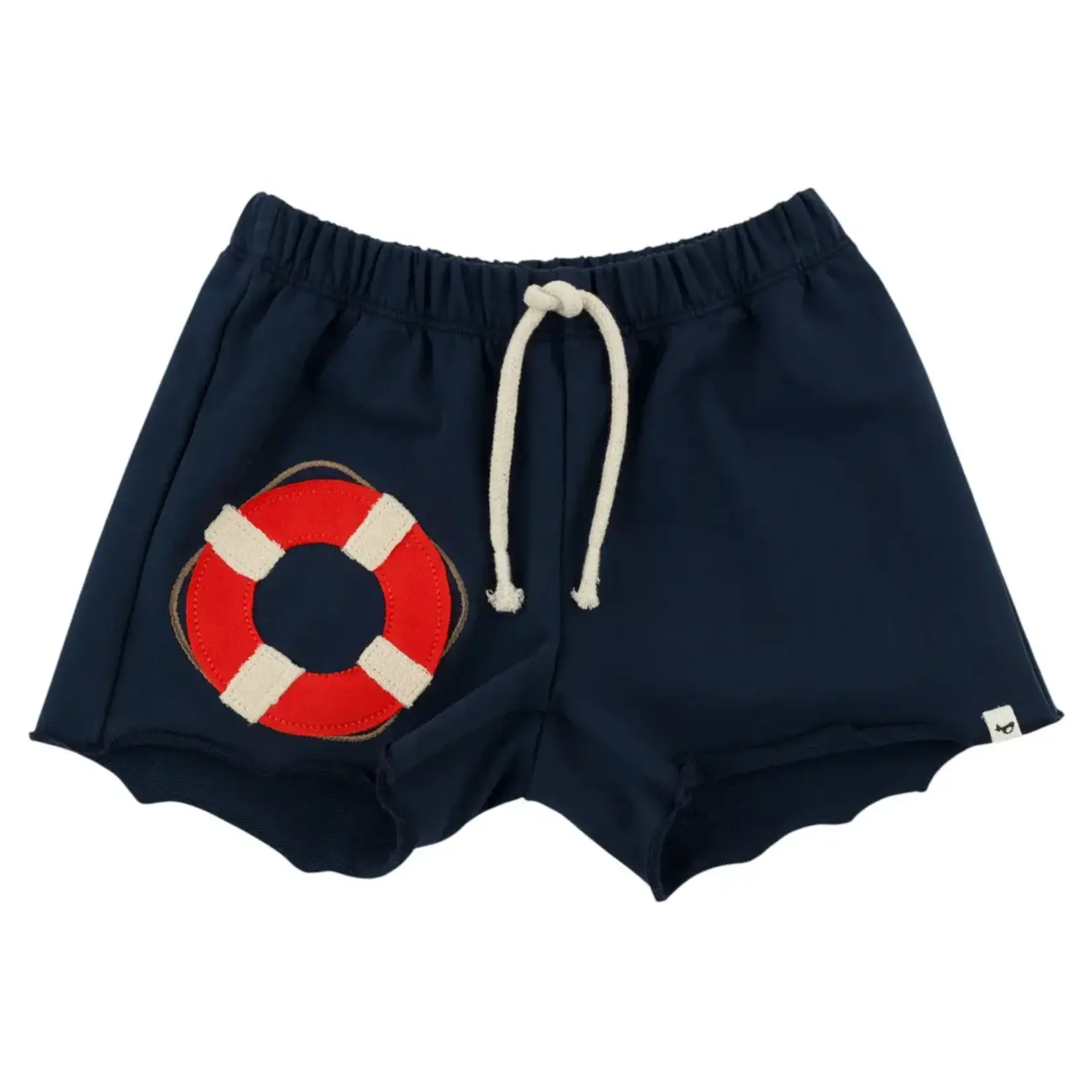 Oh Baby! Oh Baby Navy Life Ring Applique Charlie Short