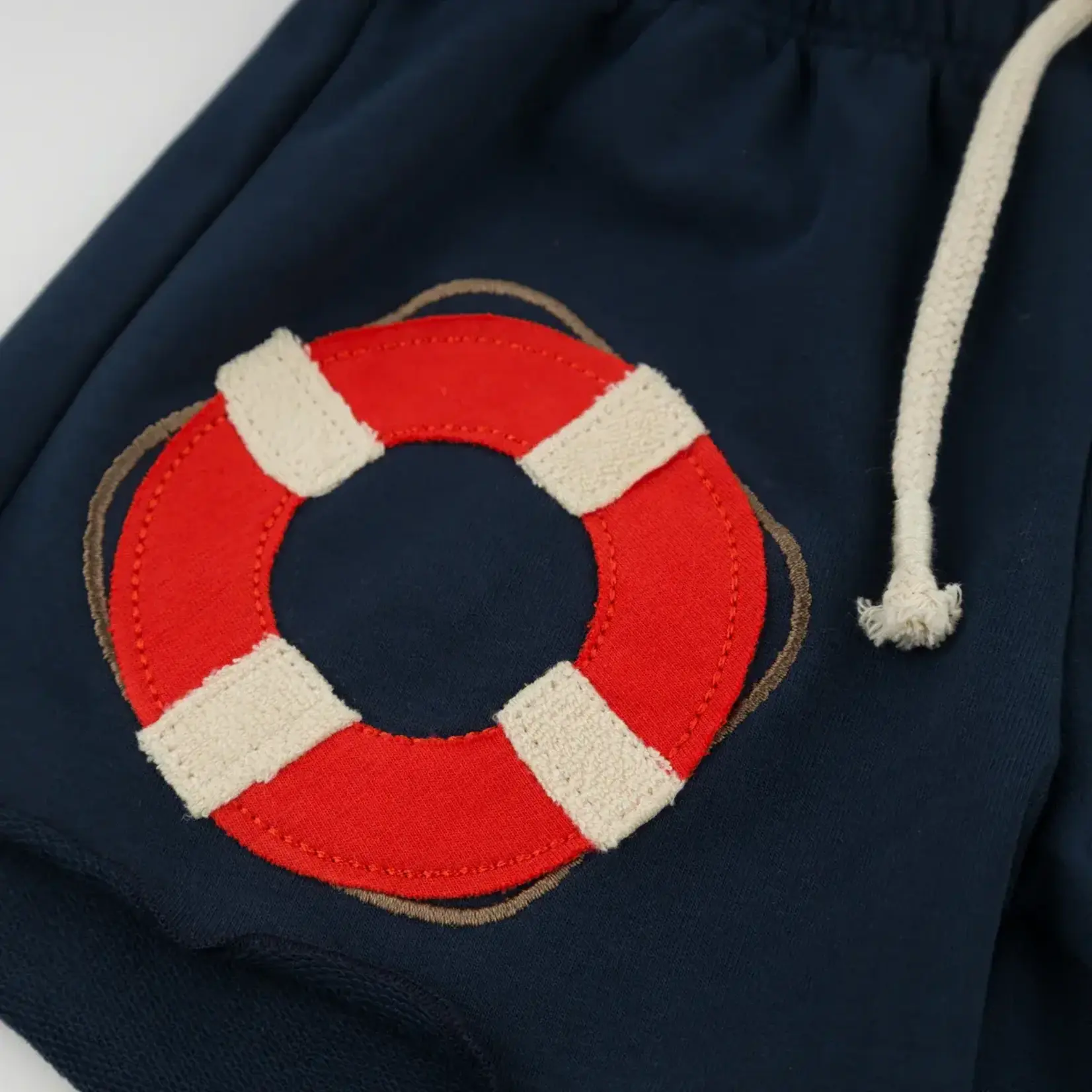Oh Baby! Oh Baby Navy Life Ring Applique Charlie Short