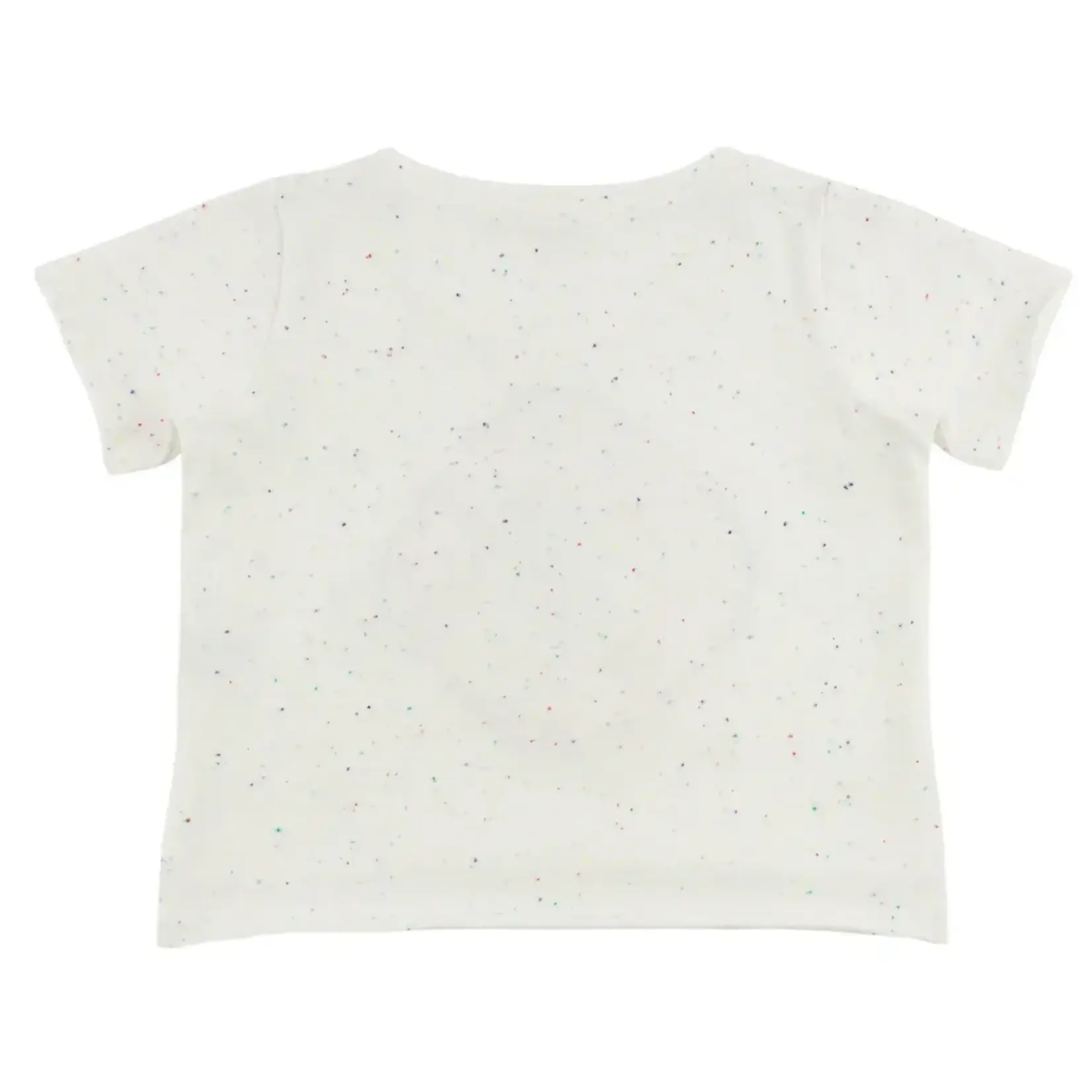 Oh Baby! Oh Baby Oyster No Wake Zone Applique Confetti Raw Edge Tee