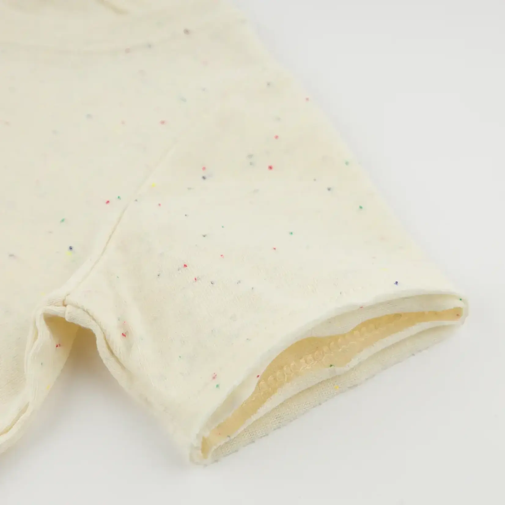 Oh Baby! Oh Baby Natural Sailboat Applique Confetti Raw Edge Tee