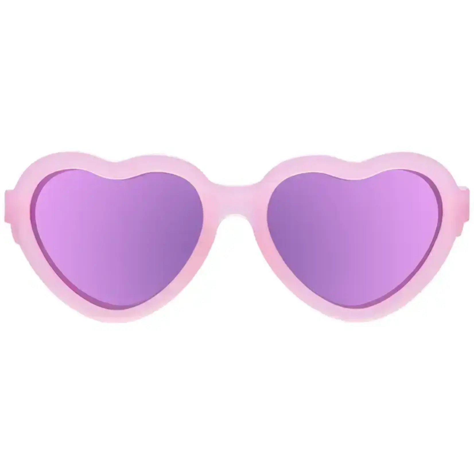 Babiators Babiators Frosted Pink Heart Purple Polarized Mirrored Lenses Sunglasses