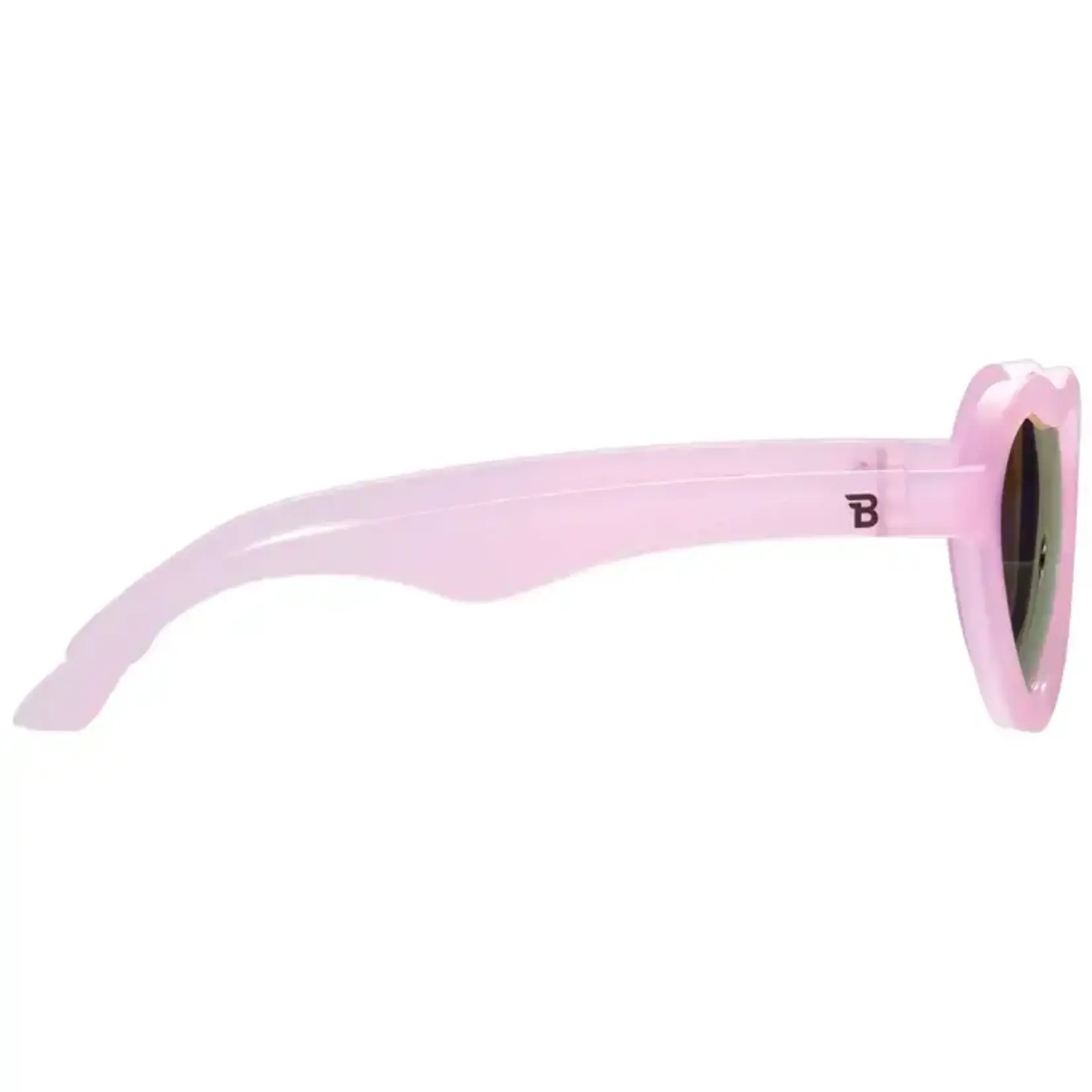 Babiators Babiators Frosted Pink Heart Purple Polarized Mirrored Lenses Sunglasses