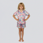 Tweenstyle By Stoopher Tweenstyle By Stoopher Multi Sweet Bears Print Satin Loungewear Set