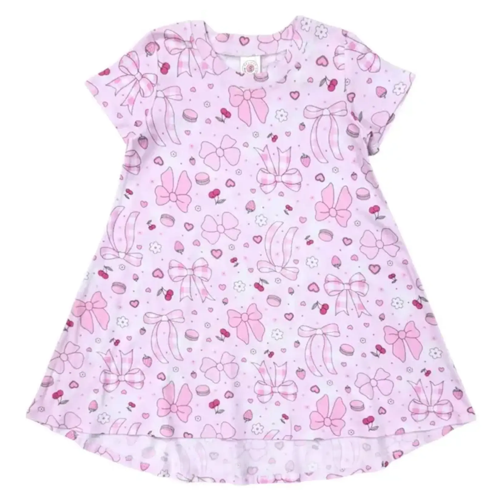 Esme Esme Summer Bows Girls S/s Pajama Dress