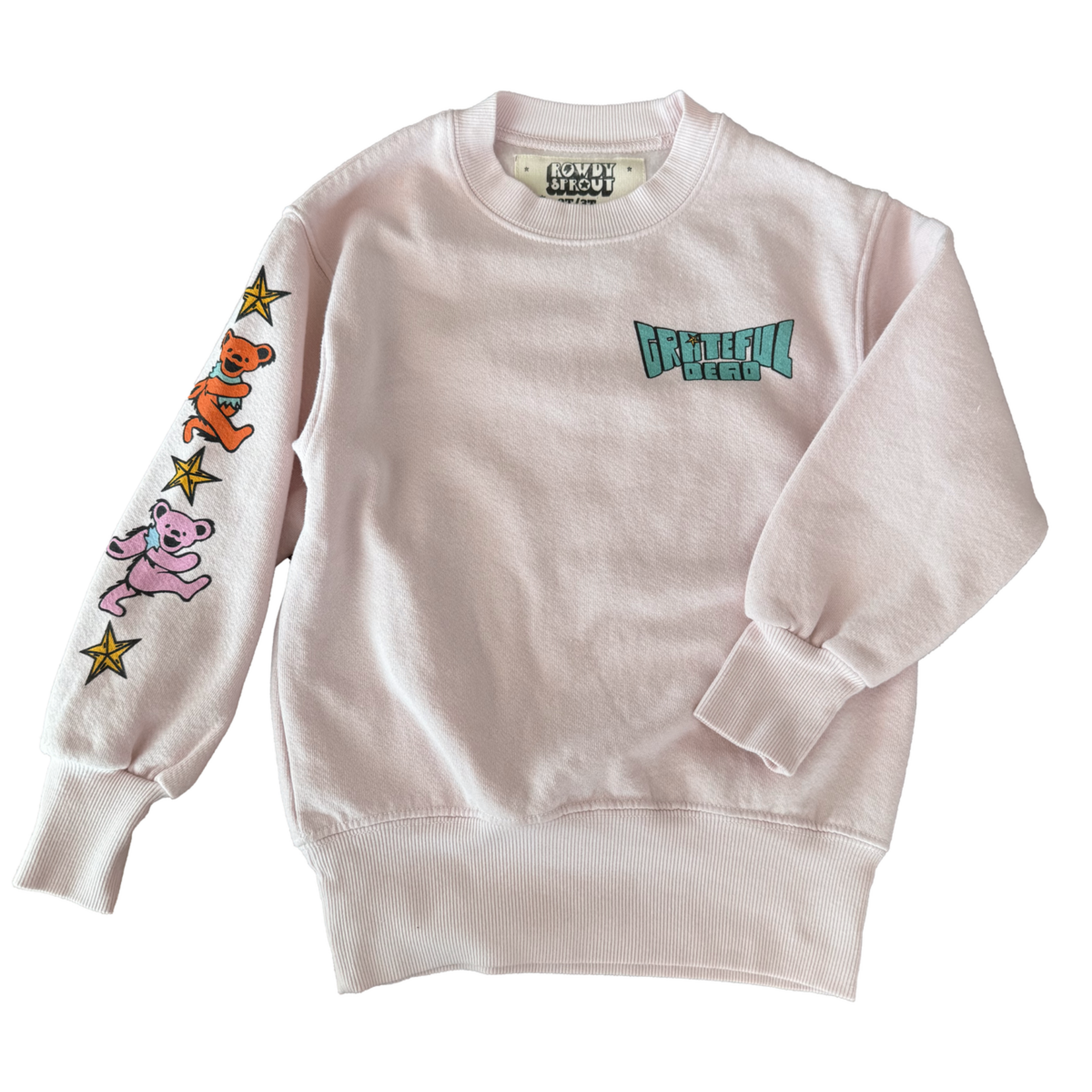 Rowdy Sprout Rowdy Sprout Preppy Pink Grateful Dead Cosmic Stealie And Bears Crew