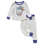 Rowdy Sprout Rowdy Sprout Vintage White/Blue Grateful Dead Goodnight Stealie Bloom Bamboo Pajama Set