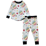Rowdy Sprout Rowdy Sprout Pattern/Black Red Hot Chili Peppers Hombre Pajama Set