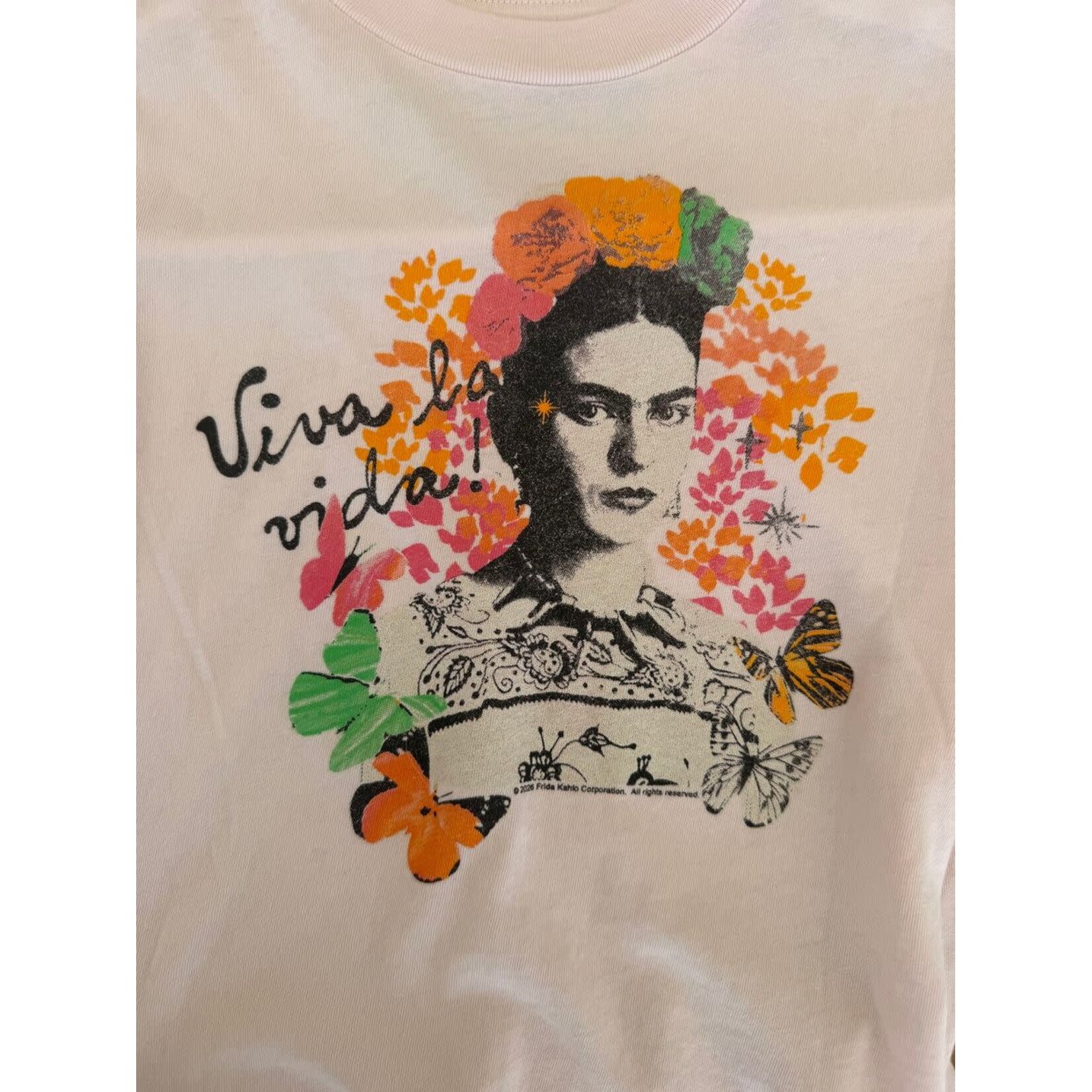 Rowdy Sprout Rowdy Sprout Preppy Pink Frida Viva Pink L/S Tee