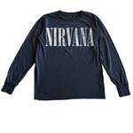Rowdy Sprout Rowdy Sprout Washed Black Nirvana Nevermind L/S Tee