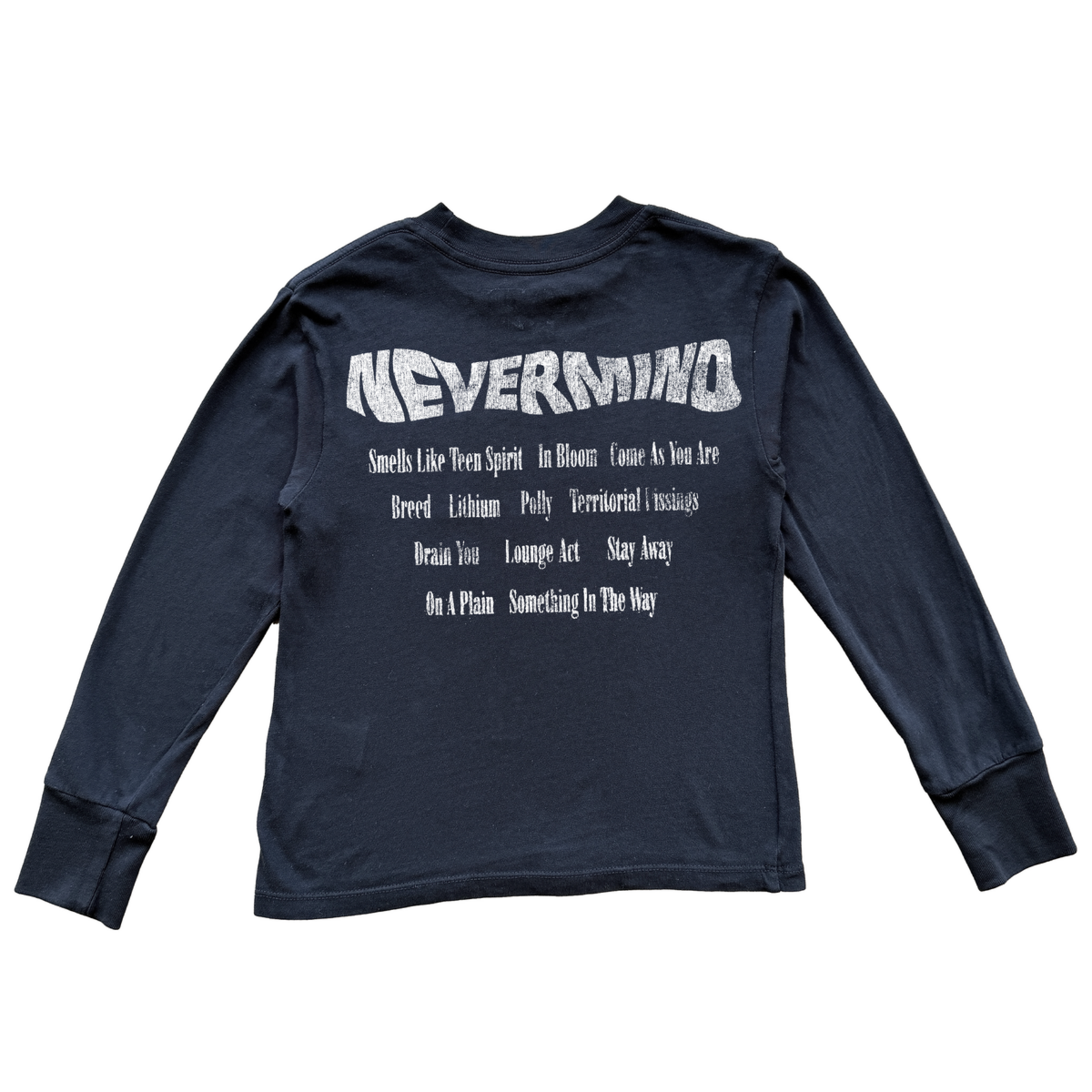 Rowdy Sprout Rowdy Sprout Washed Black Nirvana Nevermind L/S Tee
