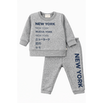 Paige Lauren Paige Lauren Blue Graphic Vintage Heathered Fleece Loungewear Sets