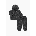 Paige Lauren Paige Lauren Gray Splatter Brushed Rib Hoodie & Balloon Pant Sets