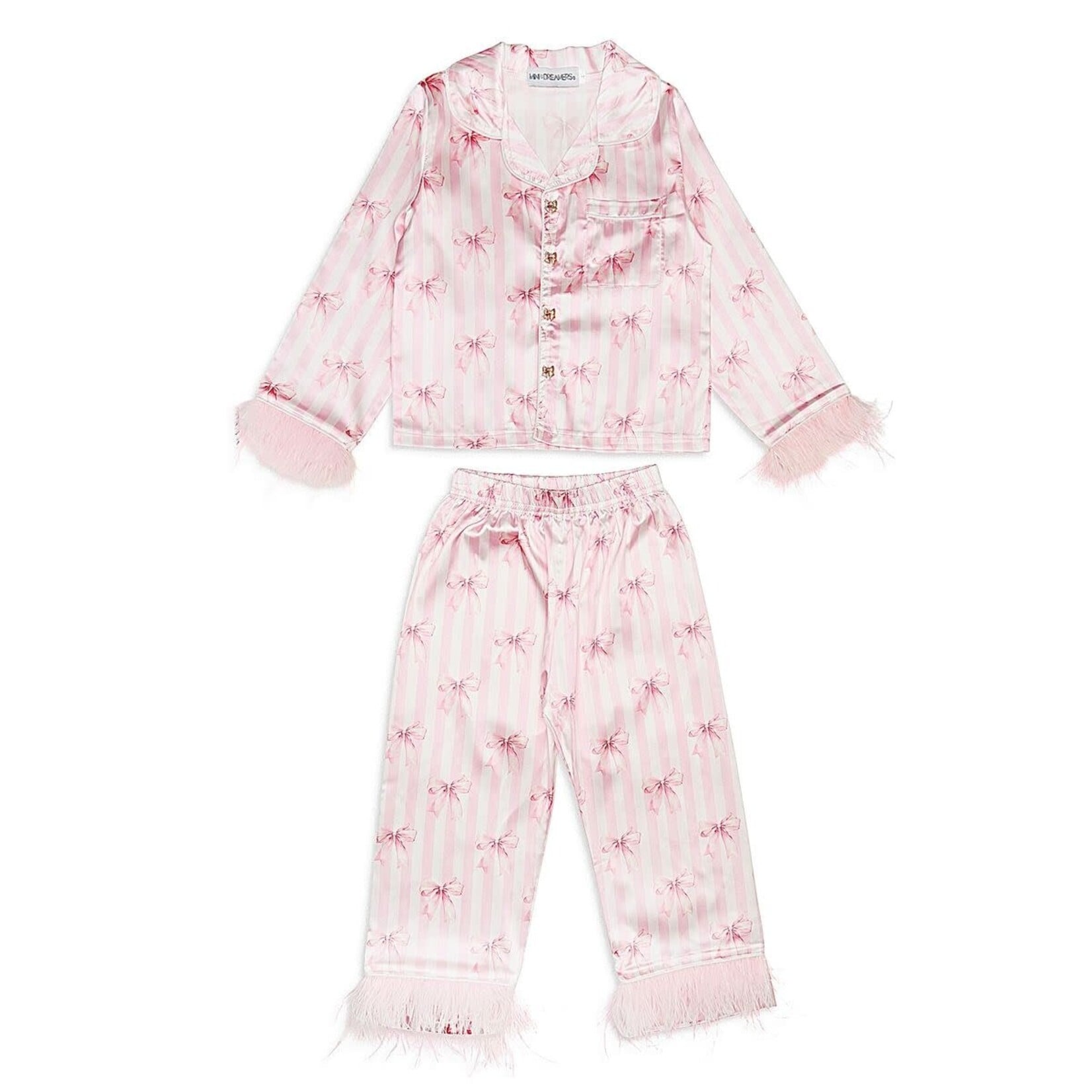 Mini Dreamer Mini Dreamers Bows Feather Silky Set