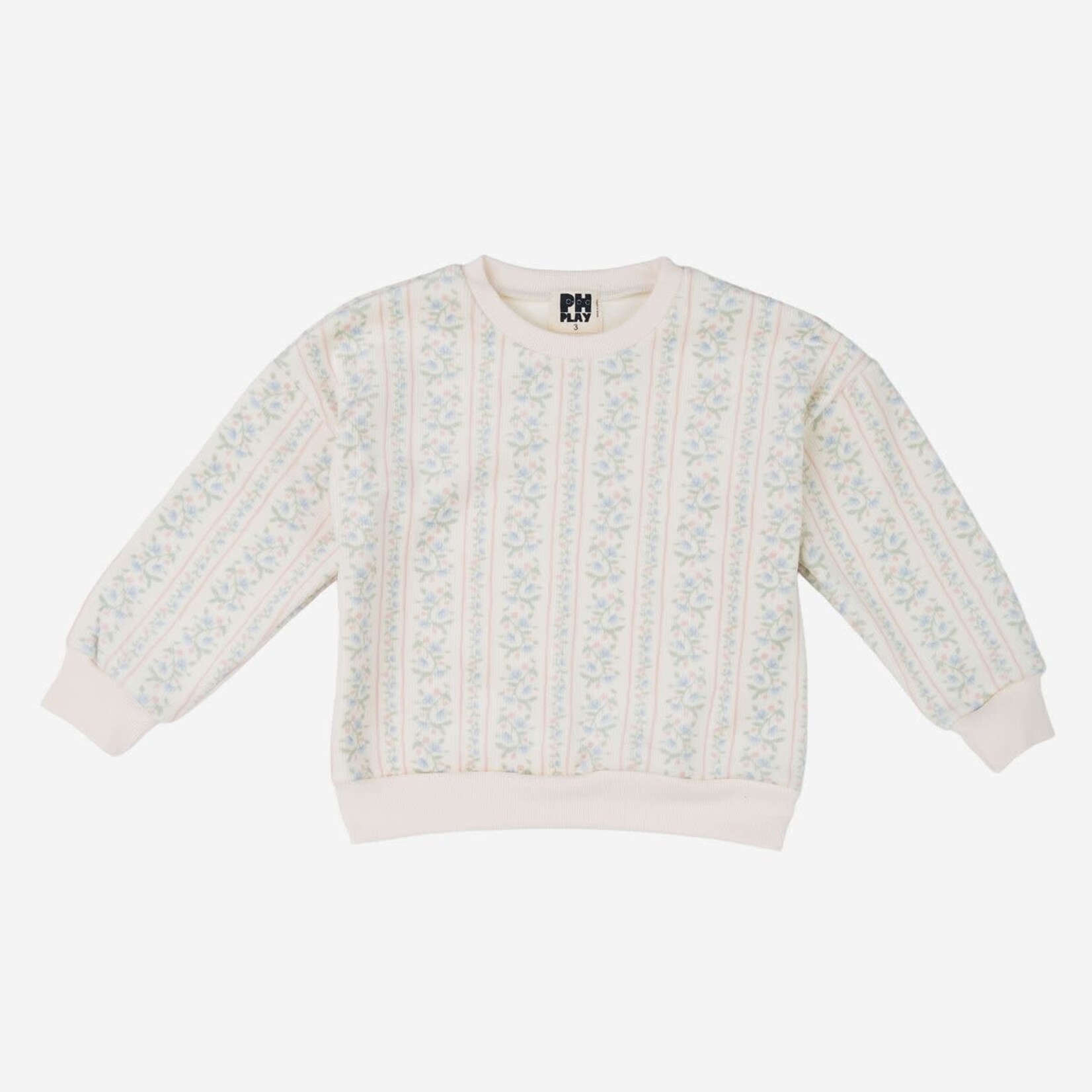 Petite Hailey Petite Hailey Peach Ivory Miller Soft Sweatshirts Set