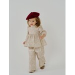 Petite Hailey Petite Hailey Cream Amelia Frill Blouse And Amelia Lace Pocket Pants Set