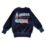 Rowdy Sprout Rowdy Sprout Washed Black Bruce Springsteen Borin In The USA Crew Sweatshirt