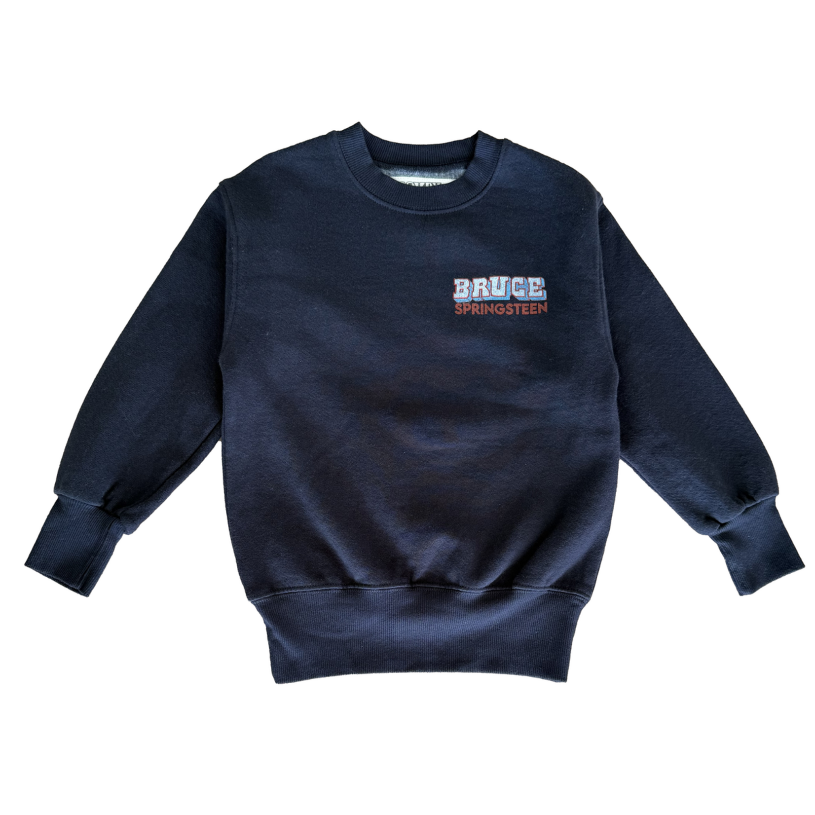 Rowdy Sprout Rowdy Sprout Washed Black Bruce Springsteen Borin In The USA Crew Sweatshirt