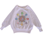 Rowdy Sprout Rowdy Sprout Preppy Pink Grateful Dead Circle Bears Raglan Sweatshirt