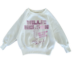 Rowdy Sprout Rowdy Sprout Marshmallow Willie Nelson On the Road Raglan Sweatshirt