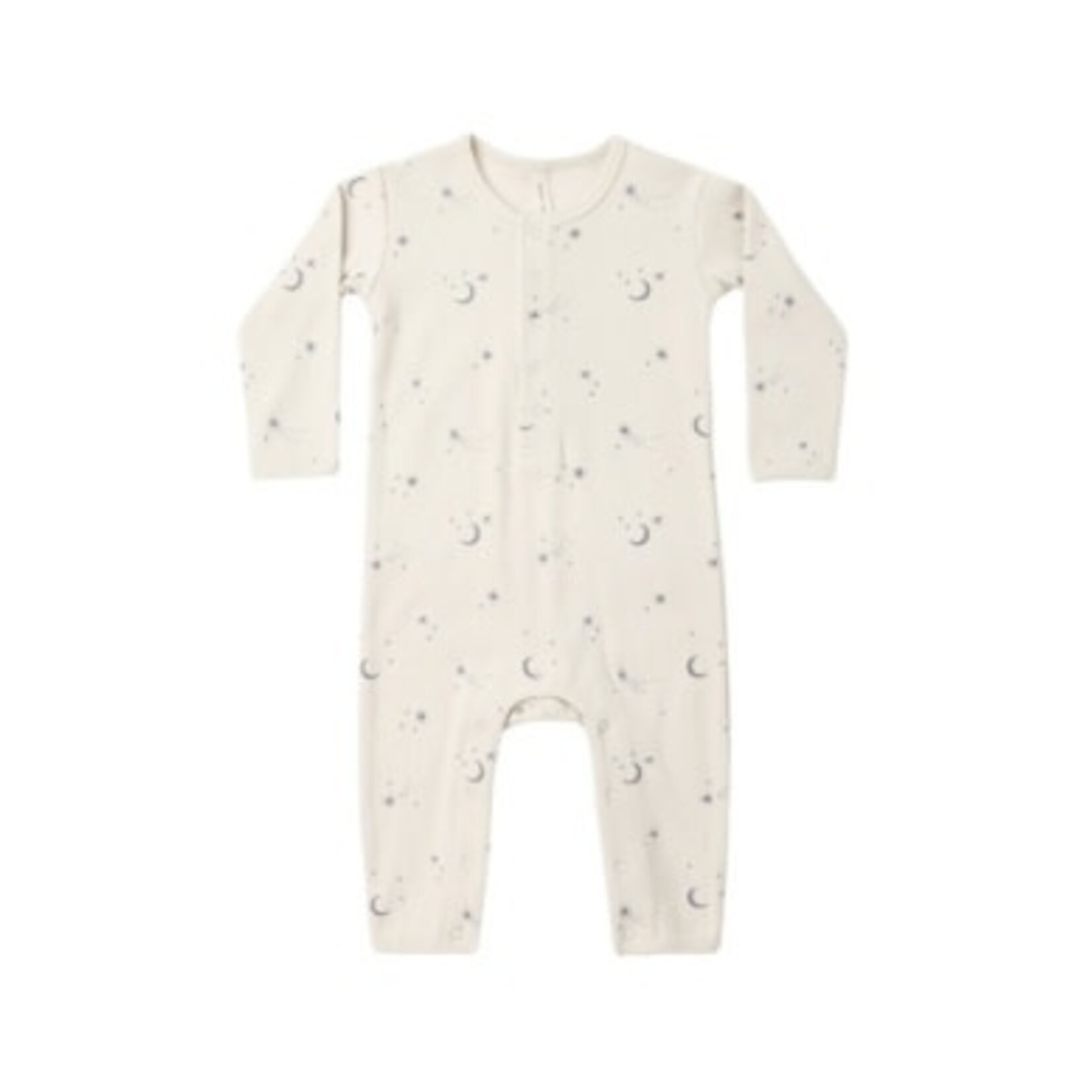 Quincy Mae Quincy Mar Natural Celestial Ribbed Baby Jumpsuit