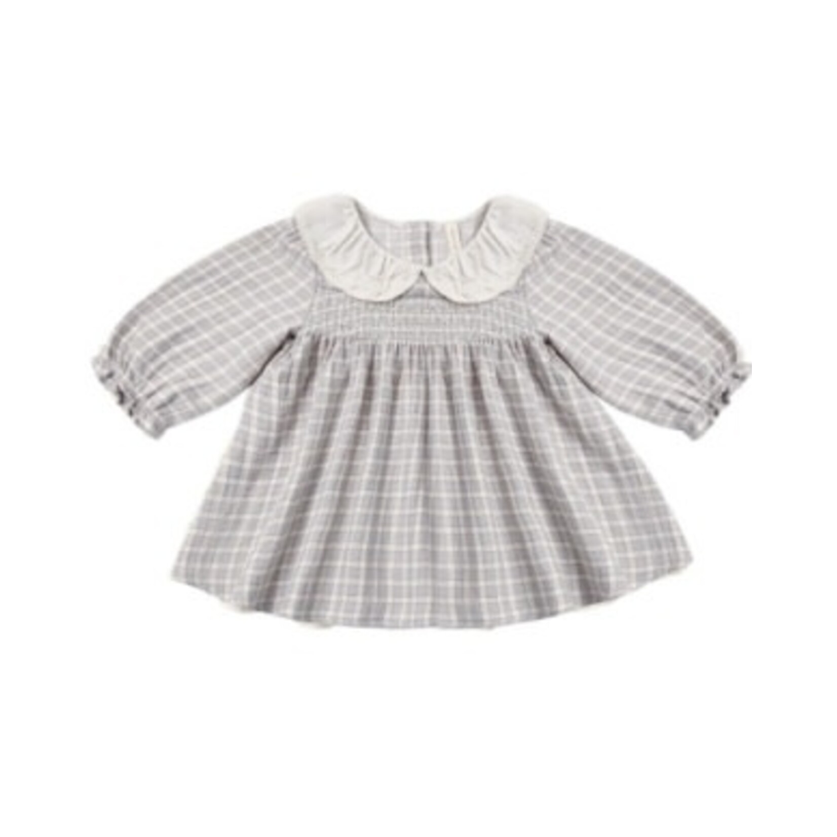 Quincy Mae Quincy Mae Cloud Blue Gingham Callie Dress
