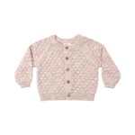 Quincy Mae Quincy Mae Dusty Rose Speckle Bubble Knit Cardigan