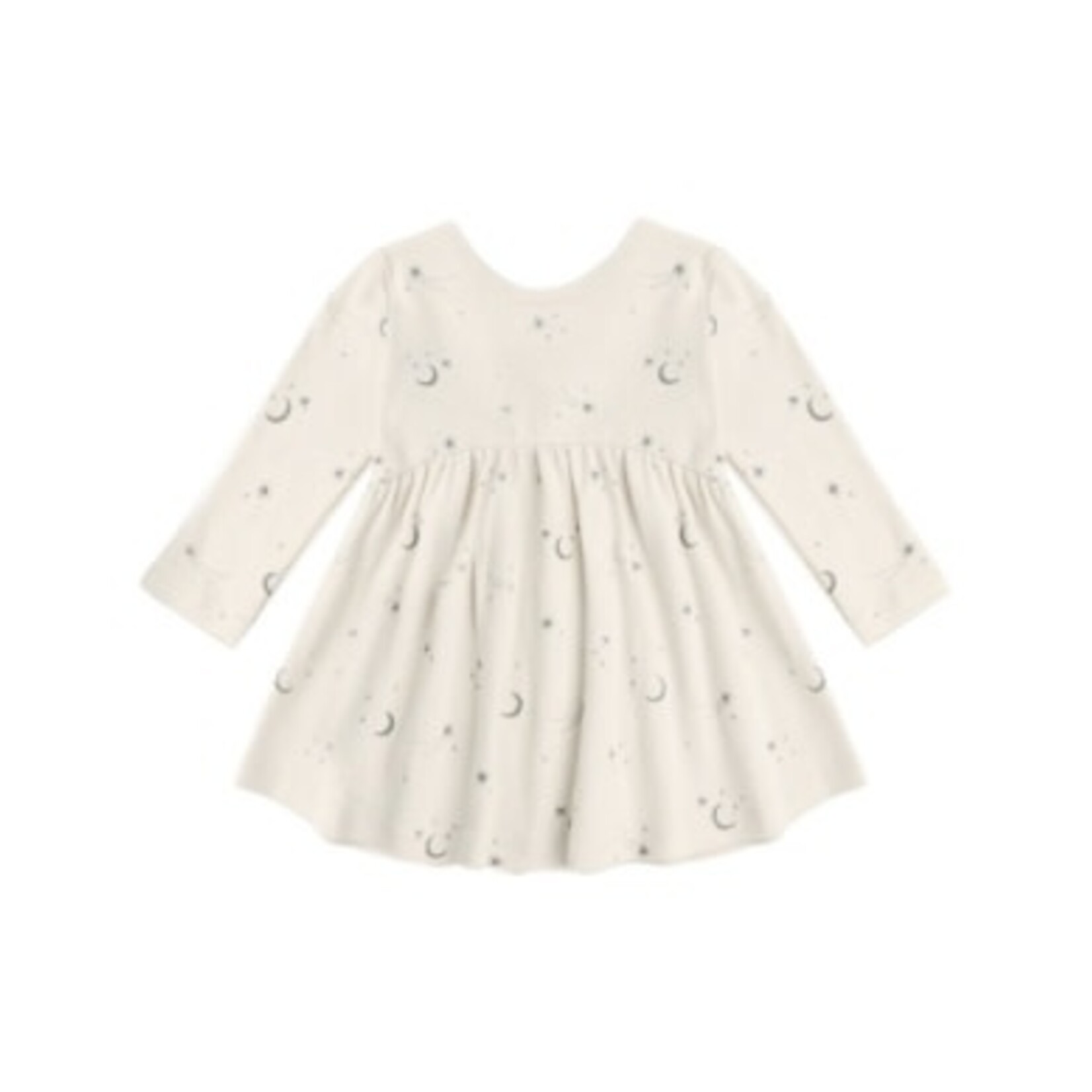 Quincy Mae Quincy Mae Natural Celestial Ribbed L/S Dress