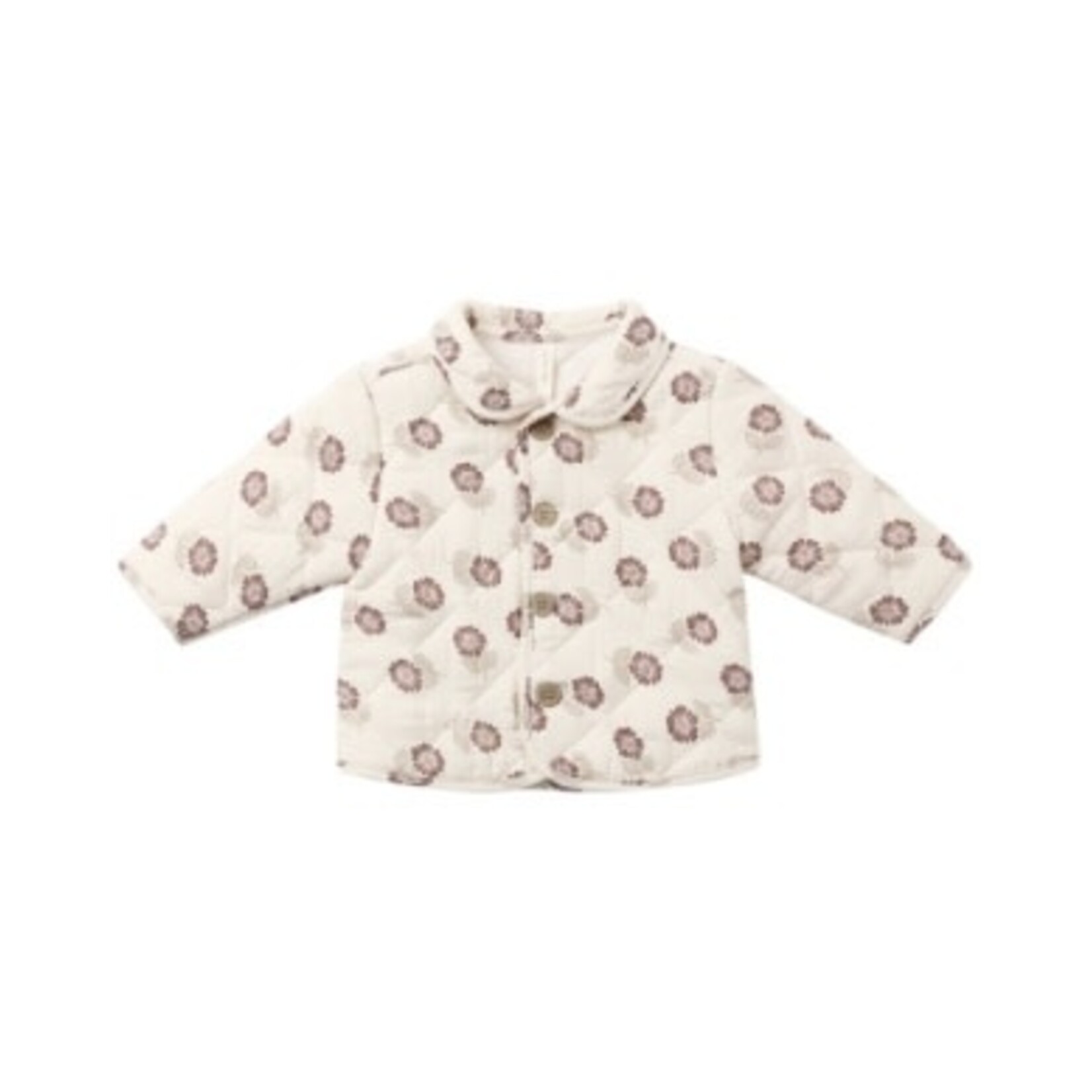 Quincy Mae Quincy Mae Natural Fall Floral Quilted Jacket